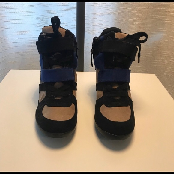 Vera Wang Color Block Wedges Sneakers - Picture 3 of 5